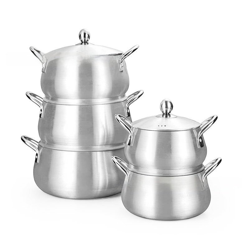 7-piece Kitchen Pot Set Aluminum Pot Suit - Image 6