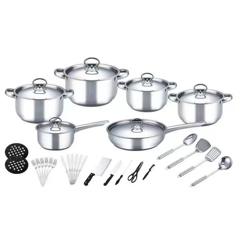 Thickened 15PCs Stainless Steel All Steel Pan Set - Image 6