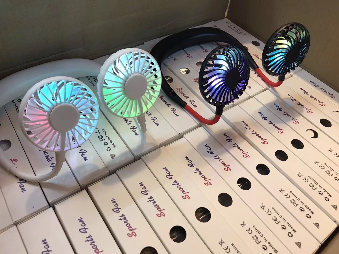 Charging portable lazy fan student desktop fan hanging neck fan - Image 4