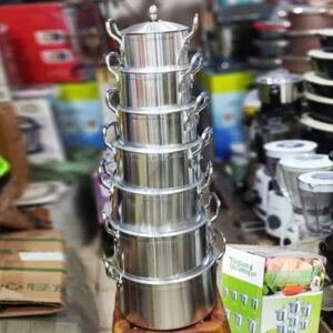 7-piece Kitchen Pot Set Aluminum Pot Suit