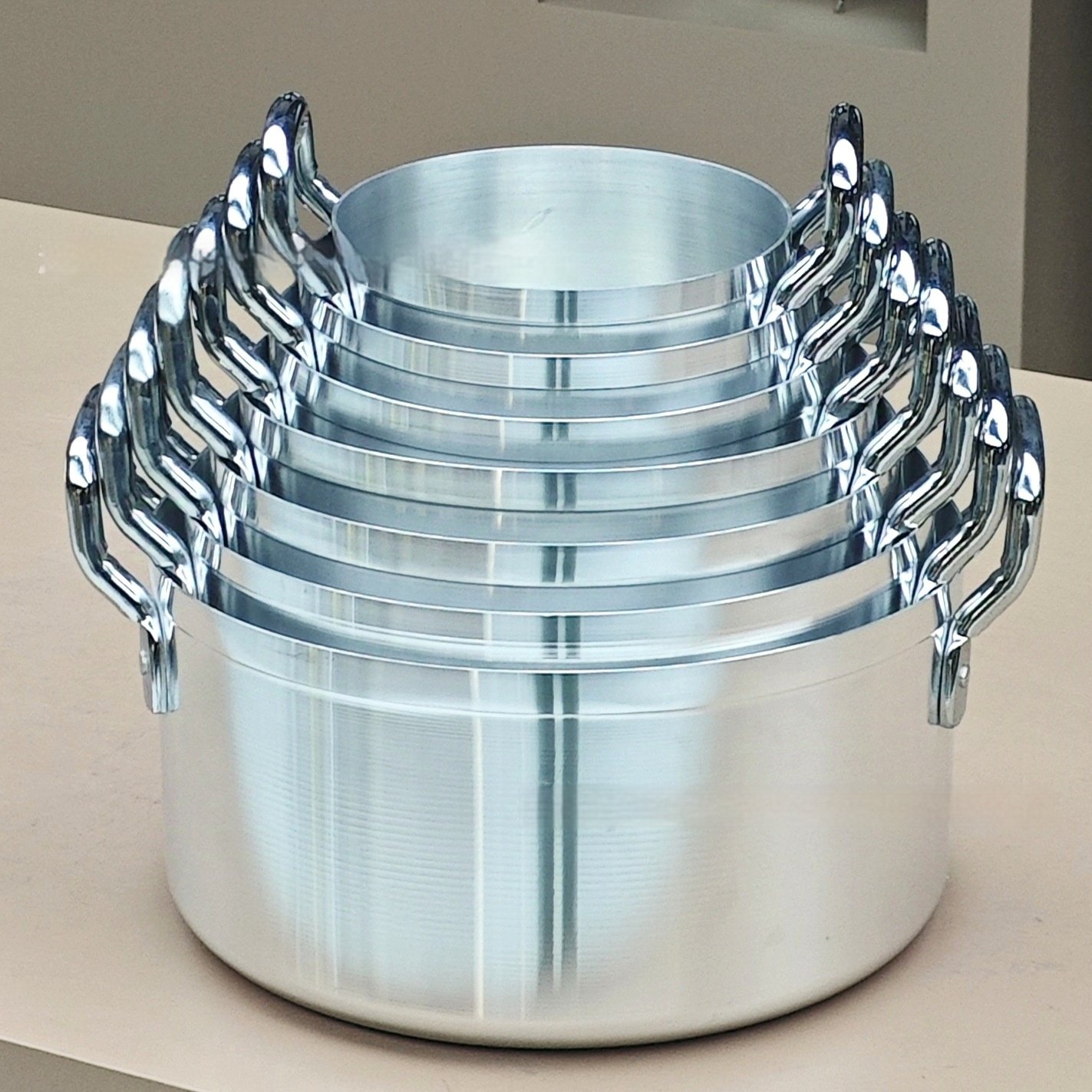 7-piece Kitchen Pot Set Aluminum Pot Suit - Image 8