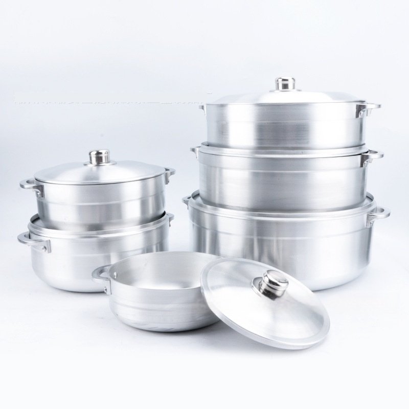 7-piece Kitchen Pot Set Aluminum Pot Suit - Image 9