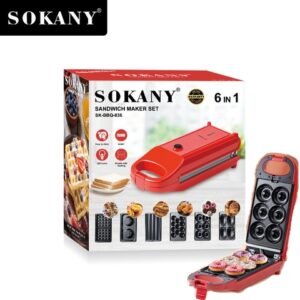 Sokany 6 in 1 Sandwich Maker Set SK-BBQ-836 - Trendy Store
