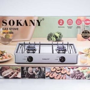 Sokany Gas Stove 2 Plate SK 07006 - Trendy Store