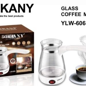 Sokany Glass Coffe Maker 600W YLW-606 - Trendy Store